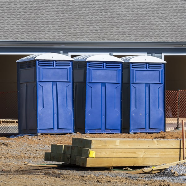 what is the expected delivery and pickup timeframe for the porta potties in Eunice